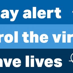 Stay alert, control the virus, save lives logo
